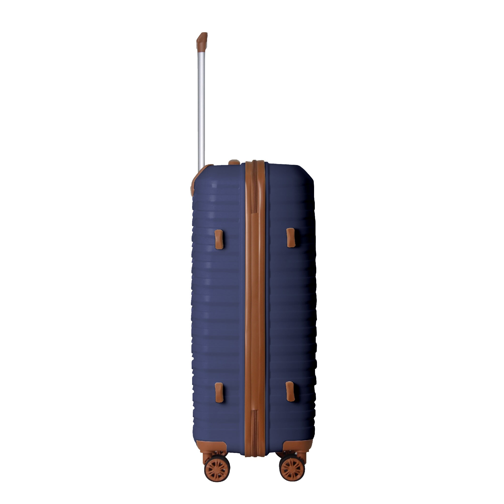 3-Piece Luggage Sets (20", 24", 28"), Suitcase With Wheels, Hardside Suitcase With Four Spinner Wheels And Scratch-Resistant Surface, Navy Blue_voghion.com